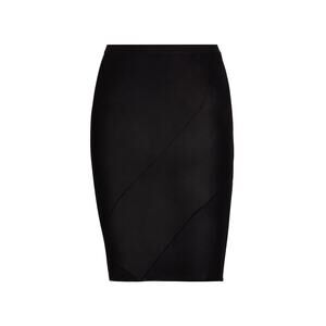 Rick Owens 'Wolfy' Black Cupro Skirt Size S